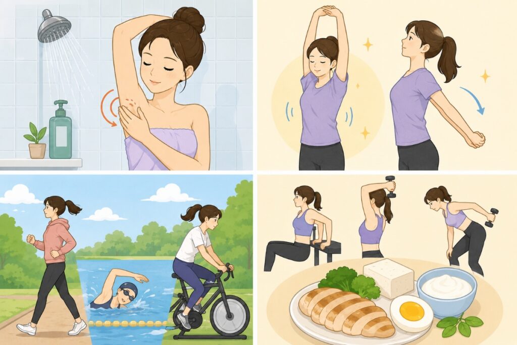 팔뚝살 솔루션 4가지